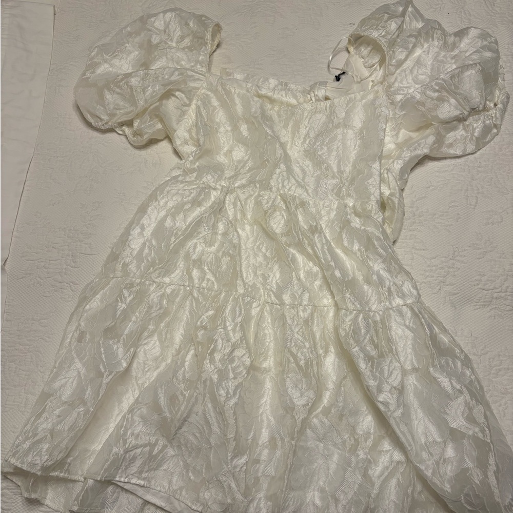 Bardot Ivory Textured Dress
